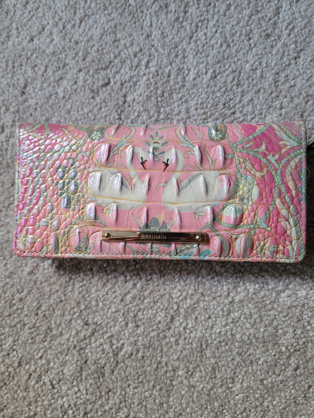 NWT BRAHMIN ADY WALLET IN ODETTE MELBOIRNE OMBRE